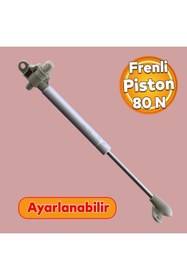 Resim NZB Ayarlanabilir Dolap Amortisörü Beyaz 80 N Gazlı Piston Kapak Hidroliği Tutacağı Kapak Yavaşlatıcı 