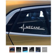 Resim nehay shop Megan Sport Oto özel yeni sticker 2 Adet Beyaz 20*7 Cm 
