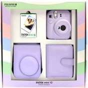 Resim Fujifilm İnstax Mini 12 Fotoğraf Makinesi Bundle Box Mavi 