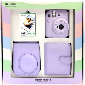 Resim Fujifilm İnstax Mini 12 Fotoğraf Makinesi Bundle Box Mavi 