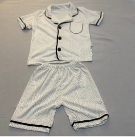 Resim minilovebaby Bebek Nokta Desenli Şort Pijama Takımı 