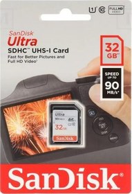 Resim Sandisk SDSDUN4-032G-GN6IN 32 GB 90Mb\u002Fs Ultra XC-I SD Hafıza Kartı 