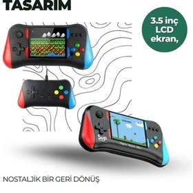 Resim Ceylan Adam 3.5 İnç Ekranlı Klasik Oyun Konsolu 500 Dahili Oyun 