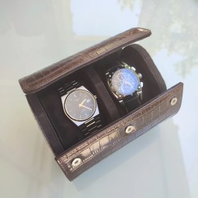 Resim Onywatch Doğal Deri Tekli Saat Kutusu Saat Rollu Watch Box Saat Saklama Kutusu Saat Koleksiyon Kutusu Saat Kutuları 