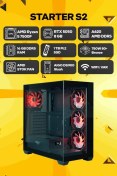 Resim Game Garaj Starter S2 R5-7500F 16 GB 1 TB SSD RTX5050 Free Dos Masaüstü Oyuncu Bilgisayarı 