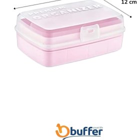 Resim Mey İthalat Mey Ithalat® 12 Bölmeli Çok Amaçlı Takı Toka Kutusu Dikiş Kutusu Kapaklı Organizer Kutusu Bölmeli Kutu 