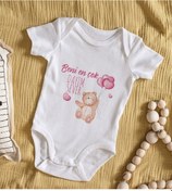 Resim Bitmeyenkartus Bk Kids Beni En Çok Dayım Sever Tasarımlı Bebek Body Zıbın - Mode Çok Renkli 