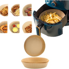 Resim Peak 50 Adet 16 Cm Airfryer Pişirme Kağıdı Hava Fritözü Xiaomi Philips Yağsız Tefal Kumtel Mi Kağıt 