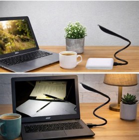 Resim Hakan Living USB Girişli 3 Parlaklık Ayarlı Dokunmatik Masa/Kitap Okuma Lambası Ledi Siyah 