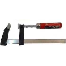 Resim Işkence 50 Mm Tahta Saplı Sıkıştırma Mengene 1 Adet Boyut 50X400 Mm 