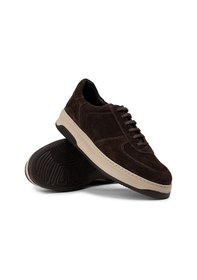 Resim Deery Hakiki Süet Kahverengi Erkek Sneaker Ayakkabı - 01965Mkhve04 Kahverengi 