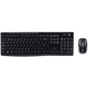 Resim logitech MK270 SİYAH KABLOSUZ Q KLAVYE SET 