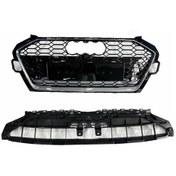 Resim Autogp Audi A4 Rs4 Ön Panjur Izgara Krom Siyah 2019 / 2023 