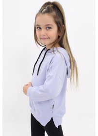 Resim Toontoy Kız Çocuk Nakışlı Sweatshirt Koyu Mavi 