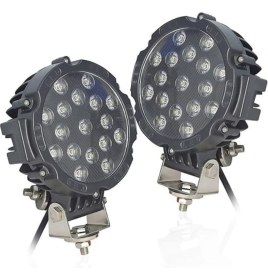 Resim Ahmet Otomotiv (2 Adet) Projektör LED Lamba 7inç 17LED 9V-30V 51W 