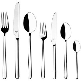 Resim Leggno FLR1000SET84 Florence 84 Parça 12 Kişilik Çatal Kaşık Bıça Gümüş 