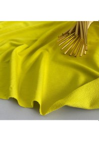 Resim Viskon İki İplik Kumaş Neon Sarı Sarı 