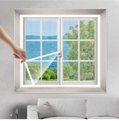 Resim Ebitda Sivrisinek Önleyici Fermuarlı Pratik Kullanım Kendinden Yapışkanlı Pencere Sineklik Beyaz 80-120cm 