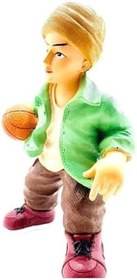 Resim NBA Basketbolcu Figürlü Kumbara, Yeşil Ceket, Beyaz Renk 