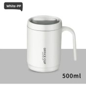 Resim Oein Kahve Kupası Gri Yaratıcı Içme Kupası Taşınabilir Ofis Mutfak Seyahat Su Şişesi Için Büyük Kapasite Kapalı Süt Kupa Termosescapacity: 401-500ML/RENK: Gray-Pp (Yurt Dışından) 