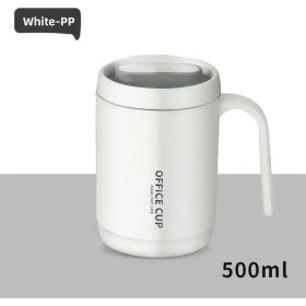 Resim Oein Kahve Kupası Gri Yaratıcı Içme Kupası Taşınabilir Ofis Mutfak Seyahat Su Şişesi Için Büyük Kapasite Kapalı Süt Kupa Termosescapacity: 401-500ML/RENK: Gray-Pp (Yurt Dışından) 