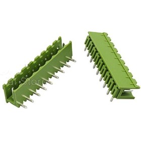 Resim 11 Pin Geçmeli Klemens 90' Erkek 5.08mm Yeşil 