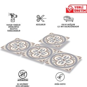 Resim Tink Kendinden Yapışkanlı Alaska 01 Desenli Pvc Karo 30X30 cm (56 Adet) 5m2 