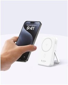 Resim 13000 mAh Destekli PD 25W Kablosuz Hızlı Şarj Powerbank (BEYAZ) 