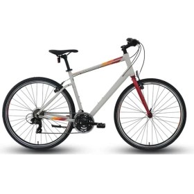 Resim Carraro Sportıve 321 Erkek Şehir Bisikleti 480H V 28 Jant 21 Vites Mat Gri Kırmızı Turuncu 