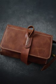 Resim Bolt Leather El Yapmı Gerçek Deri Pipo Çantası 