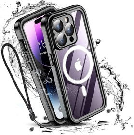 Resim Fogy Apple Iphone 14 Pro Kılıf 360 Koruma Su Geçirmez Toz Geçirmez Tam Koruma Magsafe Uyumlu Kapak 