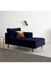 Resim Ürgüp Lacivert Josefin Koltuk Kanepe Rahat Tv Koltuğu, Dinlenme Koltuğu, Terapi Ve Psikolog Koltuğu Sol 