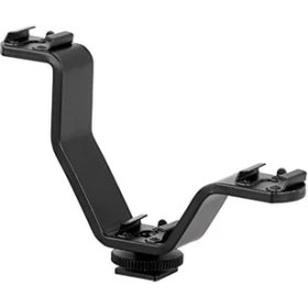 Resim Tech Butiq Için V Bracket Üç Girişli Flaş, Led, Mikrofon Tutucu Ufak 