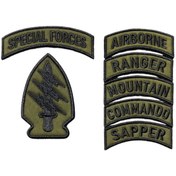 Resim Ex Patch Special Forces Taktikal Özel Kuvvet Patch Seti 11 X 3.5 Cm, 10 X 6, 8 X 3 Cm 