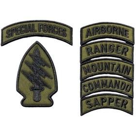 Resim Ex Patch Special Forces Taktikal Özel Kuvvet Patch Seti 11 X 3.5 Cm, 10 X 6, 8 X 3 Cm 