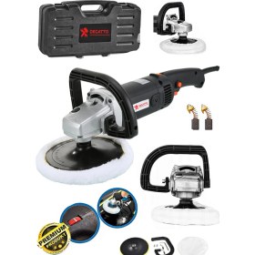 Resim Degatto Alman Çelik Şanzıman 4800W 6 Kademeli Devirli Koltuk Yıkama Zımpara Pasta Cila Polisaj Makinesi 