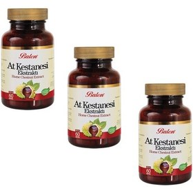 Resim 3 Adet - Balen At Kestanesi Ekstraktı Kapsül 60 Kapsül X 375 MG 
