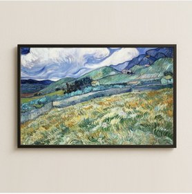 Resim Van Gogh Buğday Tarlası Ve Dağlar Pleksi Tablo 