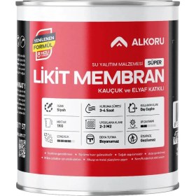 Resim Alkoru 1 kg Süper Likit Membran Kauçuk ve Elyaf Katkılı Sıvı Su Yalıtım Malzemesi 