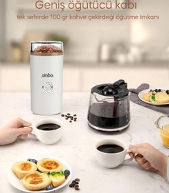 Resim SİNBO SCM -2980 KAHVE VE BAHARAT ÖĞÜTÜCÜ 
