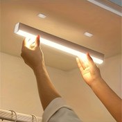 Resim 1 Adet LED Hareket Sensörlü Dolap Işığı, Dolap Altı Duvar Aydınlatması, Kablosuz Manyetik USB Şarj Edilebilir Mutfak Gece Lambası, Gardırop Dolap Merdiven Koridor Raf 9.91 cm, 20.07 cm, 30.0 cm Pil Güçlü Işık 