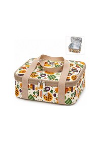 Resim Borcam Termal Çantası-yemek Çantası-30 Cm Kare-352 Çok Renkli 