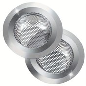 Resim 2 adet Mutfak Lavabo Süzgeci, Paslanmaz Çelik Lavabo Tahliye Süzgeci, Geniş Kenarlı 11.43cm Çap, Çoğu Lavabo Tahliyesi İçin Yiyecek Toplayıcı, Mutfak Lavabo Sepeti Süzgeci, Çelik Lavabo Filtresi 