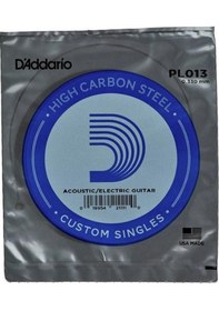 Resim Daddario Pl013 Elektro & Akustik Tek Tel 0.013 İnç - Çelik 