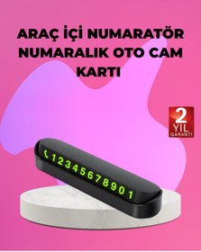 Resim ZERO LAND MTXDPN Fosforlu Araç İçi Park (204830) Kartı Numaratörü 