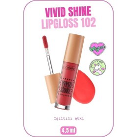 Resim Callista Vivid Shine Lipgloss Nemlendirici Işıltılı Dudak Parlatıcısı - 102 Candied Peach - Turuncu 
