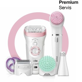 Resim Braun Silk Epil 9 9995 SensoSmart Kablosuz Islak\u002FKuru Işıklı Şarjlı Epilatör 