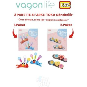 Resim 4'lü Saç Toka Seti Önce Birleştir,sonra Tak 2 Paket 4 Adet Gönderilir Yapı Toka Seti Ff 7104-7136 