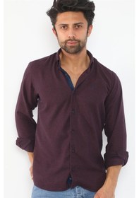 Resim G710 DEWBERRY ERKEK GÖMLEK-BORDO Bordo 