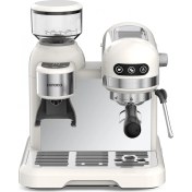 Resim Karaca Coffeemaid Kahve Öğütücülü, Süt Köpürtücülü, 19 Bar Basınçlı Espresso, Latte, Cappuccino, Americano Makinesi 1,4l White 